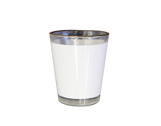 1.5oz Shot Glass Mug With Gold Rim