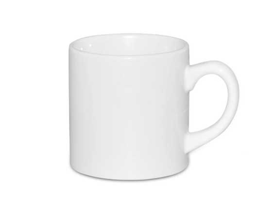 6oz White Coated Mug