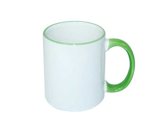 11oz Rim Handle Color Mug