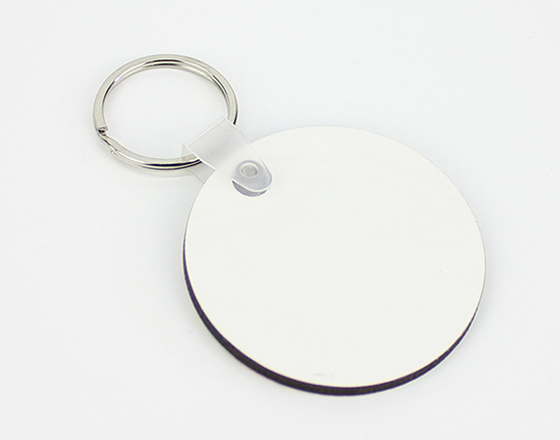 Round Shape MDF Keychain