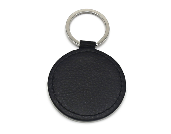 Sublimation Single Sided PU Leather Keychain