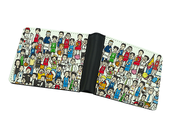 Sublimation PU Leather Men's Wallets With Two Sides Printing