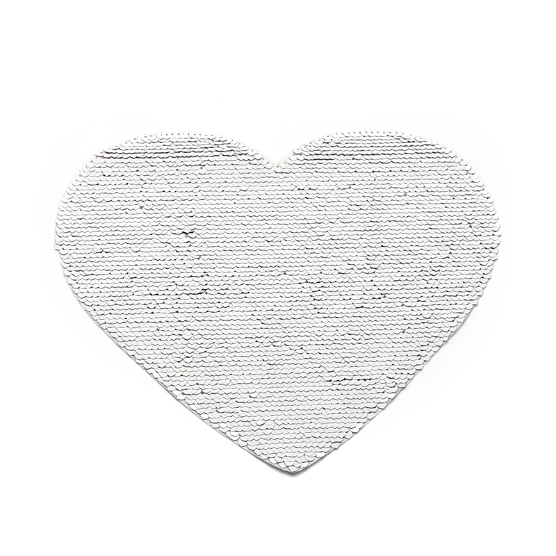 Sublimation Heart Shape Sequin Sheet