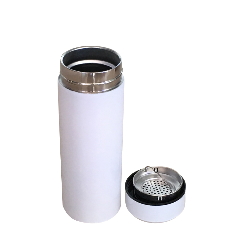 350/450ml Sublimation Stainless Steel Vacuum Flask Flat Cap