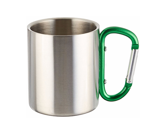 Sublimation Doule Walled Stainess Steel Mug With Carabiner Handle