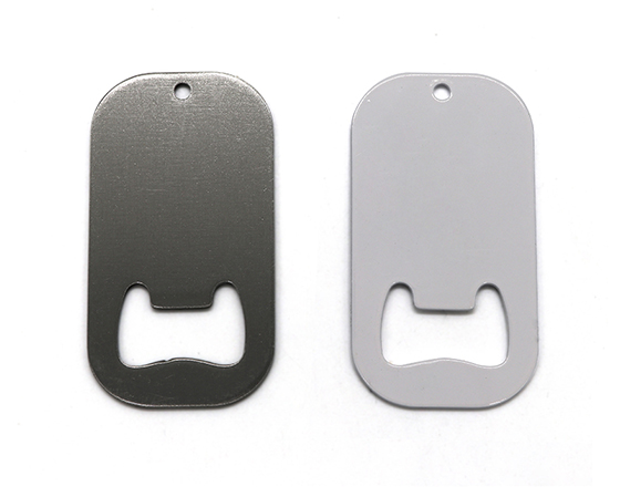 Sublimation Stainless Steel Dog Tag Bottle Opener