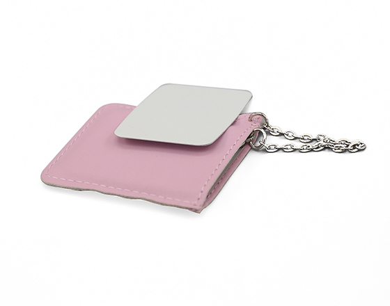 Sublimation Rectangle Shape Leather Cosmetic Mirror