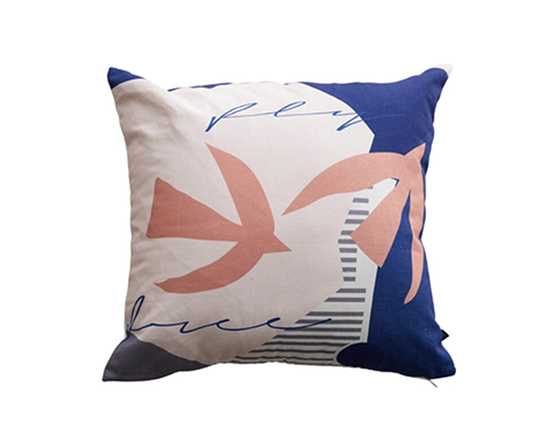 Custom Decorative Canvas Pillow Case Travel Sublimation Throw Cushion Pillowcase