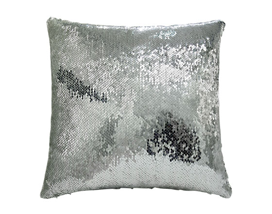 Sublimation Square Flip Magic Sequin Pillow Cover （Sliver）