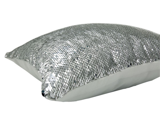 Sublimation Square Flip Magic Sequin Pillow Cover （Sliver）
