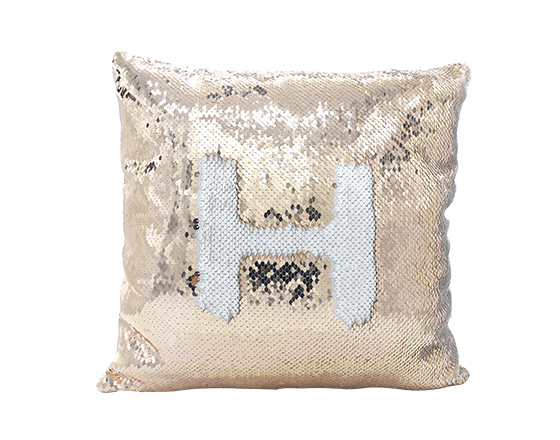 Sublimation Square Flip Magic Sequin Pillow Cover (Champagne)