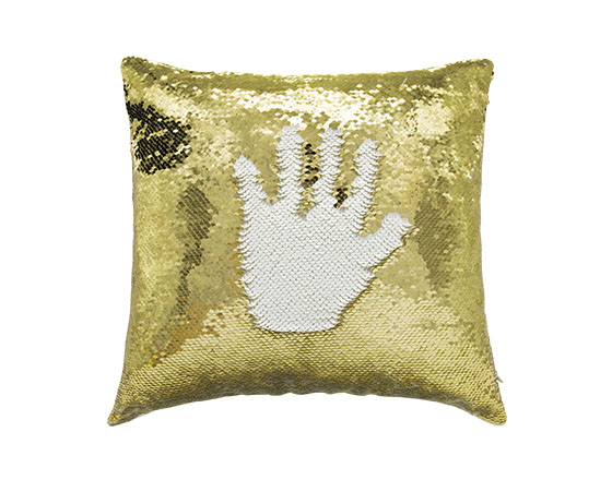 Sublimation Square Flip Magic Sequin Pillow Cover （Gold）