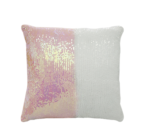 Sublimation Square Flip Magic Sequin Pillow Cover(Pink)