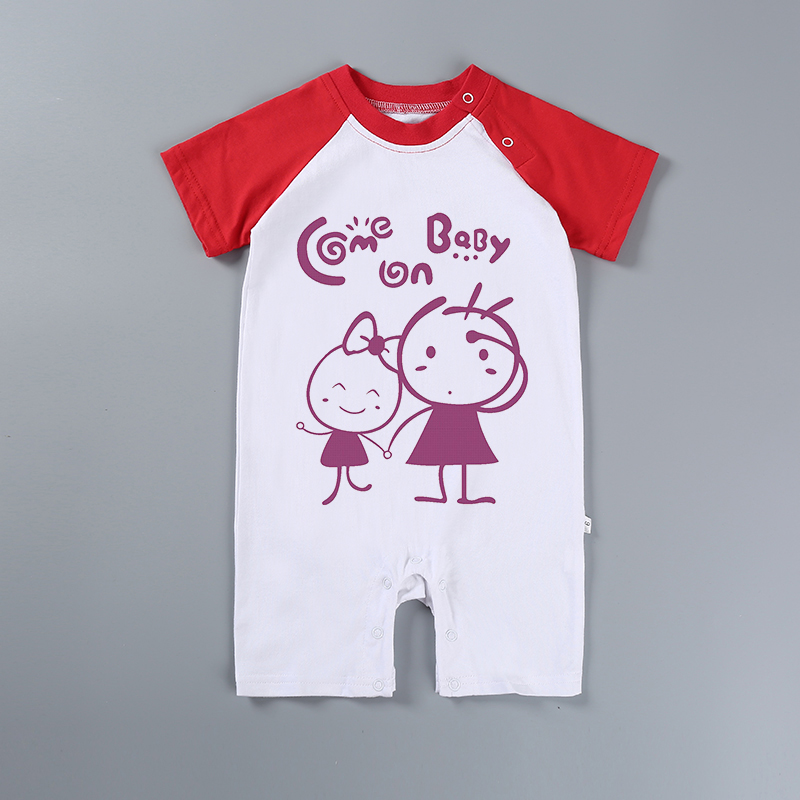Long sleeves & short sleeves Summer Sublimation Cotton Baby Climb Clothes
