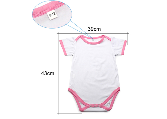 Summer OEM Custom Logo Sublimation Blank Infant Baby Romper Climb Clothes