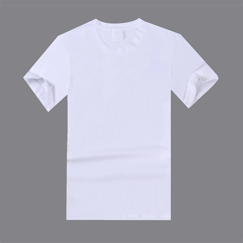 Sublimation 230g Inside Cotton Outside Polyester Round Neck Short Sleeves Tshirt