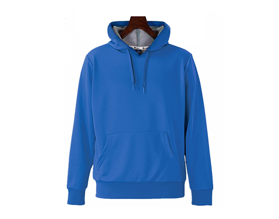 Sublimation 500g Super Velvet Round Neck Hooded Pullover Tshirt (Blue)