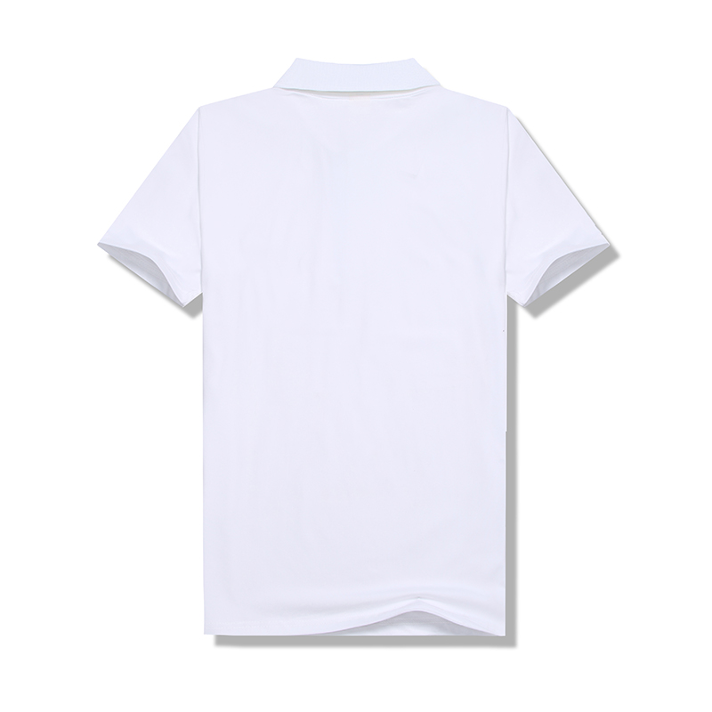 100% Polyester Sublimation Custom Pure White Modal 200g POLO Neck Tshirt 