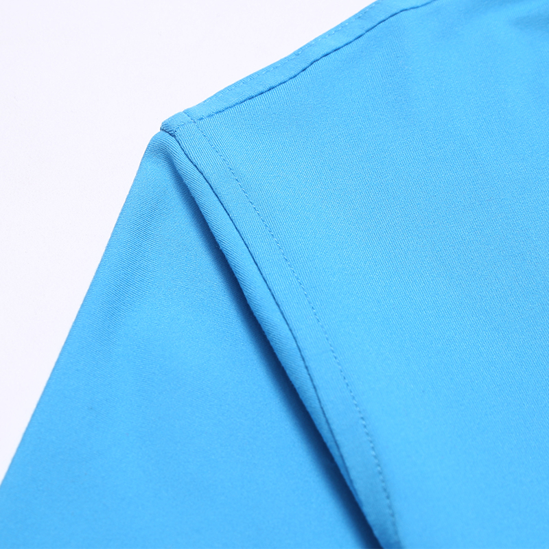 100% Polyester Sublimation Custom Pure Blue Modal 200g POLO Neck Tshirt 
