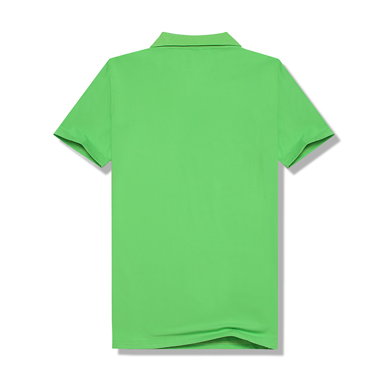 100% Polyester Sublimation Custom Pure Green Modal 200g POLO Neck Tshirt 