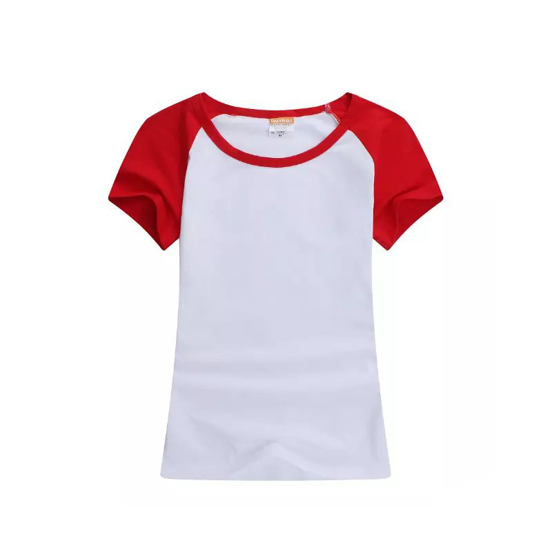 High Quality Cotton Custom Color Shoulder 185g Round Neck Tshirt Parent-child Ou