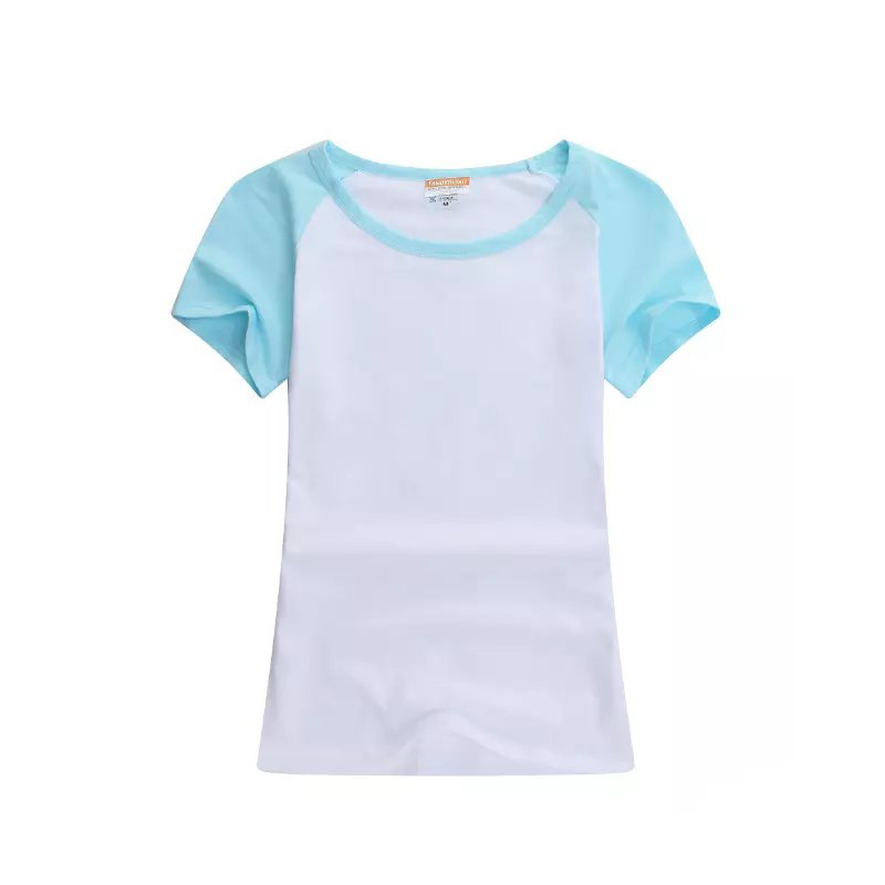 High Quality Cotton Custom Color Shoulder 185g Round Neck Tshirt Parent-child Ou