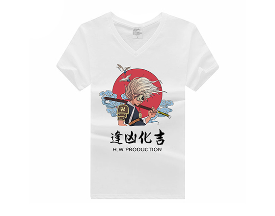 185g Sublimation Modal V Neck Tshirt