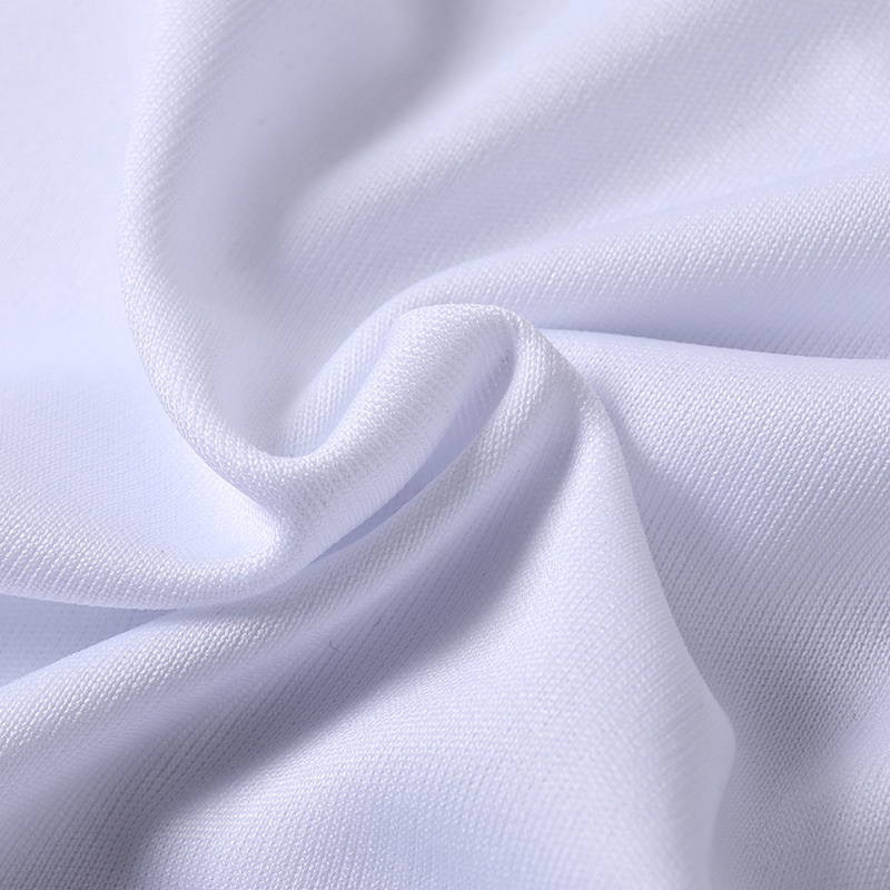 Sublimation Polyester Milk Slik 185g Round Neck Short Sleeves Tshirt 