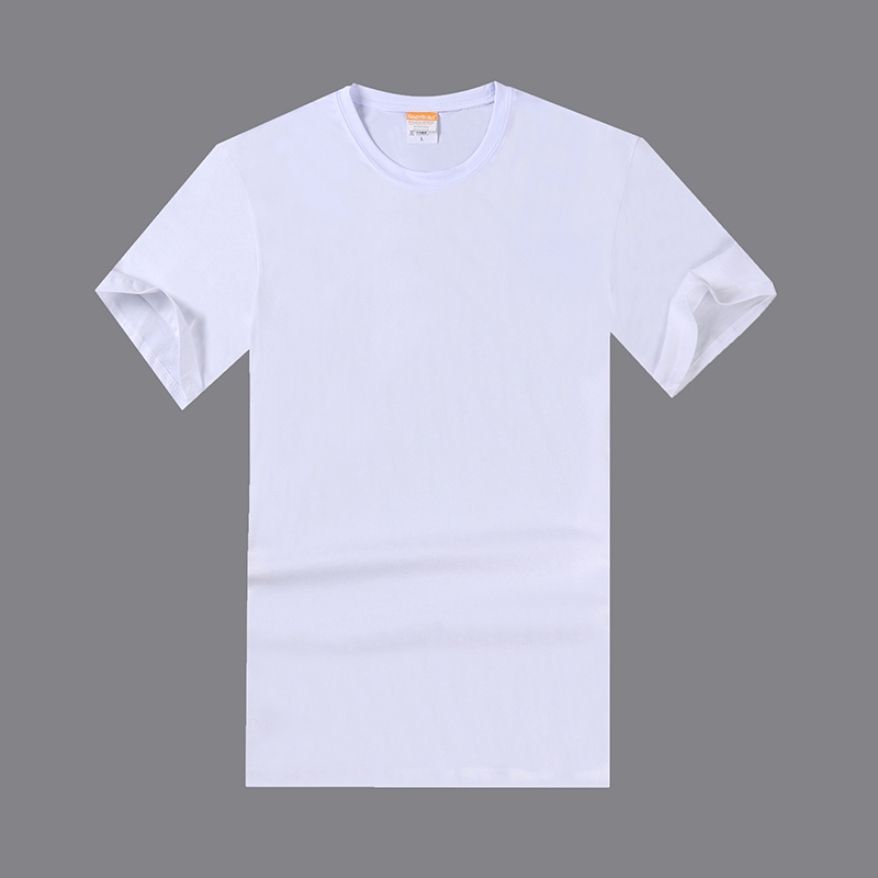 Sublimation Polyester Milk Slik 185g Round Neck Short Sleeves Tshirt 