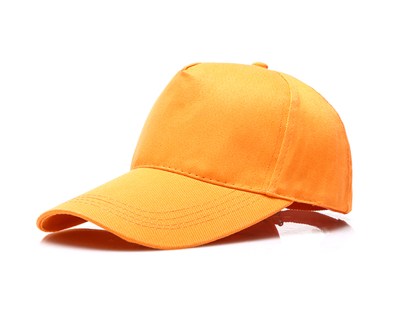 DIY Personalized Printable Cap Sublimation Cotton Hat with Iron Buckle(Orange)