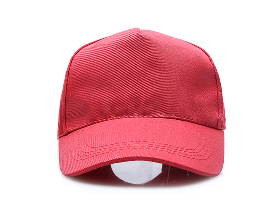 DIY Personalized Printable Cap Sublimation Cotton Hat with Iron Buckle(Red)