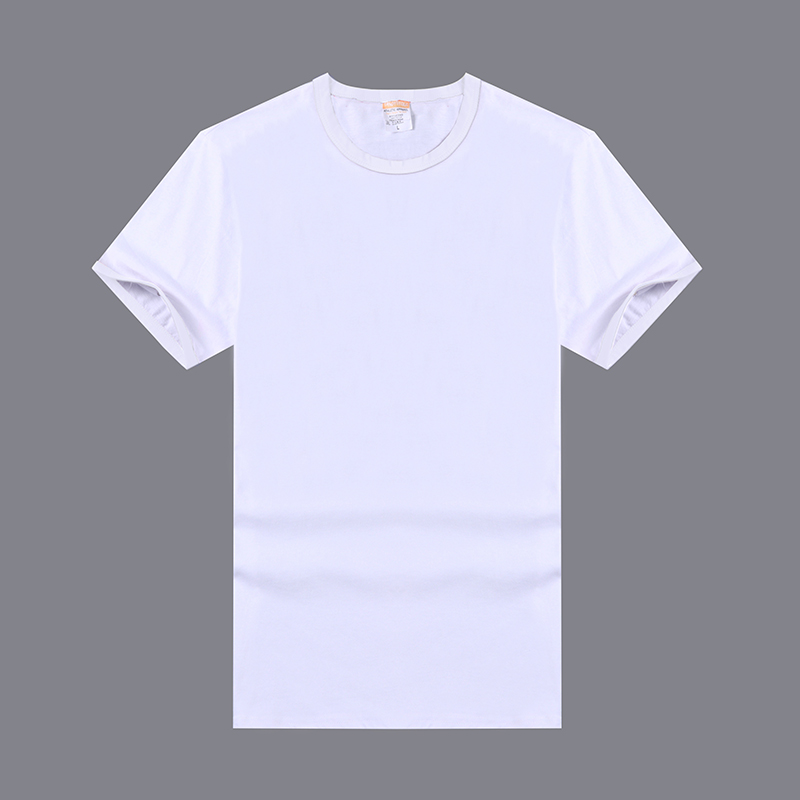 Sublimation High Quality Cotton Custom Color Edge 185g Round Neck Tshirt 