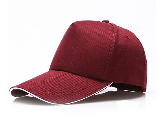 DIY Personalized Printable 100% Cotton Cap Sublimation Hat (Wine Red)