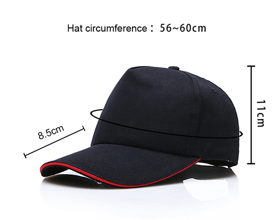 DIY Personalized Printable 100% Cotton Cap Sublimation Hat (Light Blue)