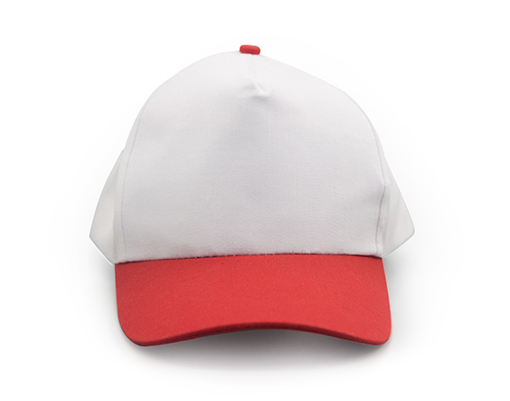 Customized Design Sublimation 5 Panel Two-Tone Color Cap Hat(Red)