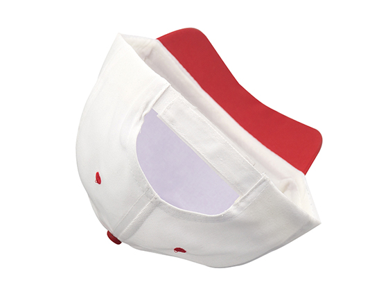 Customized Design Sublimation 5 Panel Two-Tone Color Cap Hat(Red)