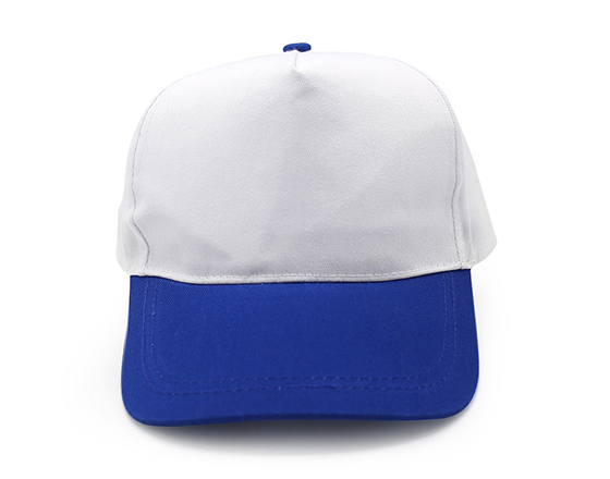 Customized Design Sublimation 5 Panel Two-Tone Color Cap Hat(Blue)