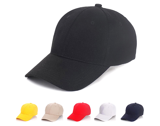 Customized Design Sublimation 5 Panel Pure Color Cap Hat(Black)