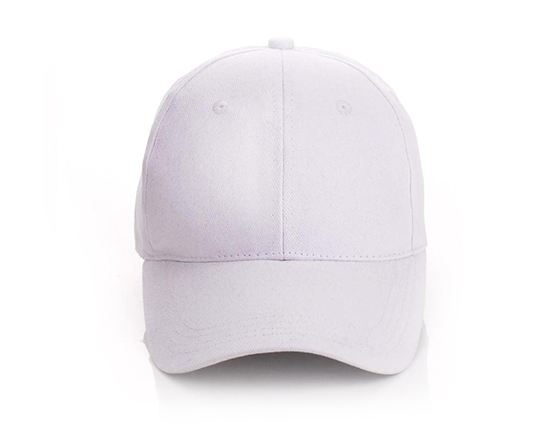Customized Design Sublimation 5 Panel Pure Color Cap Hat(White)
