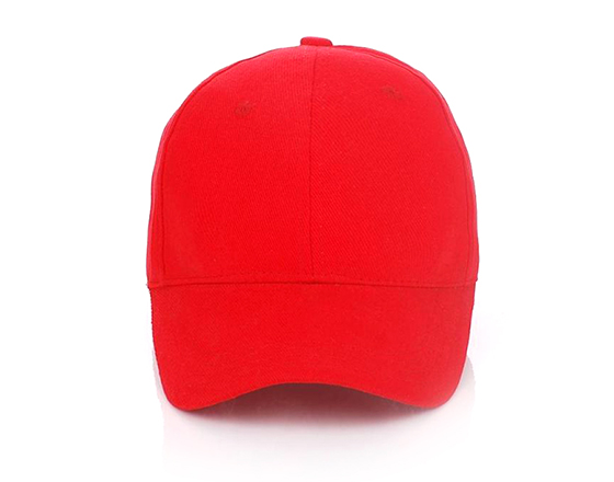 Customized Design Sublimation 5 Panel Pure Color Cap Hat(Red)