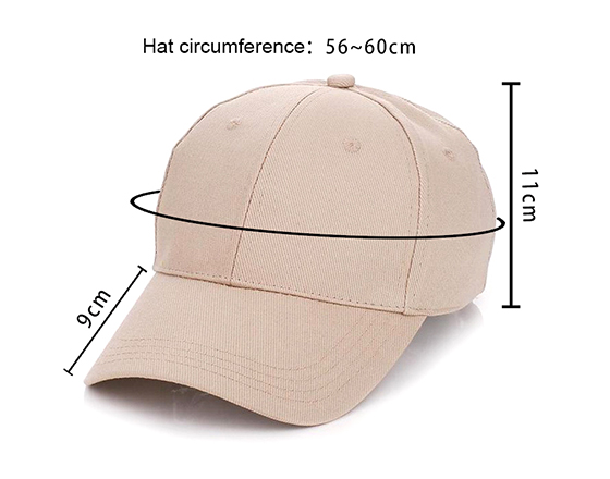 Customized Design Sublimation 5 Panel Pure Color Cap Hat(Khak)