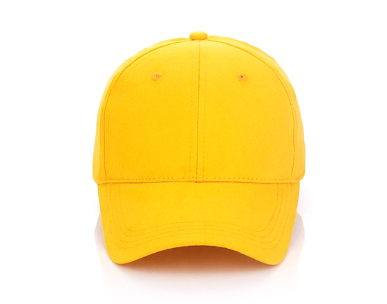 Customized Design Sublimation 5 Panel Pure Color Cap Hat(Yellow)