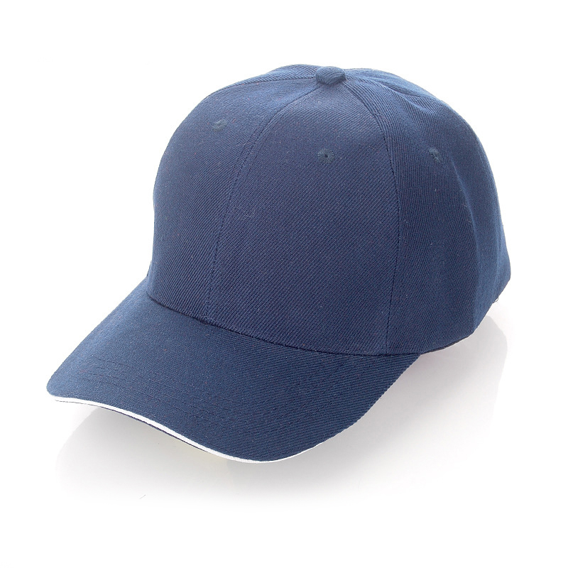 Customized Design Sublimation Color Edge Edge Cap Baseball Hat(Black)