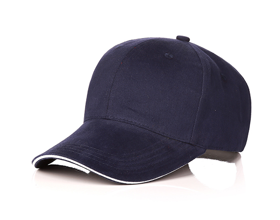 Customized Design Sublimation Color Edge Edge Cap Baseball Hat(Navy Blue)