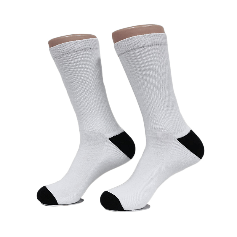 Personalized Logo DIY Heat Transfer Printing Sublimation Blank White Socks