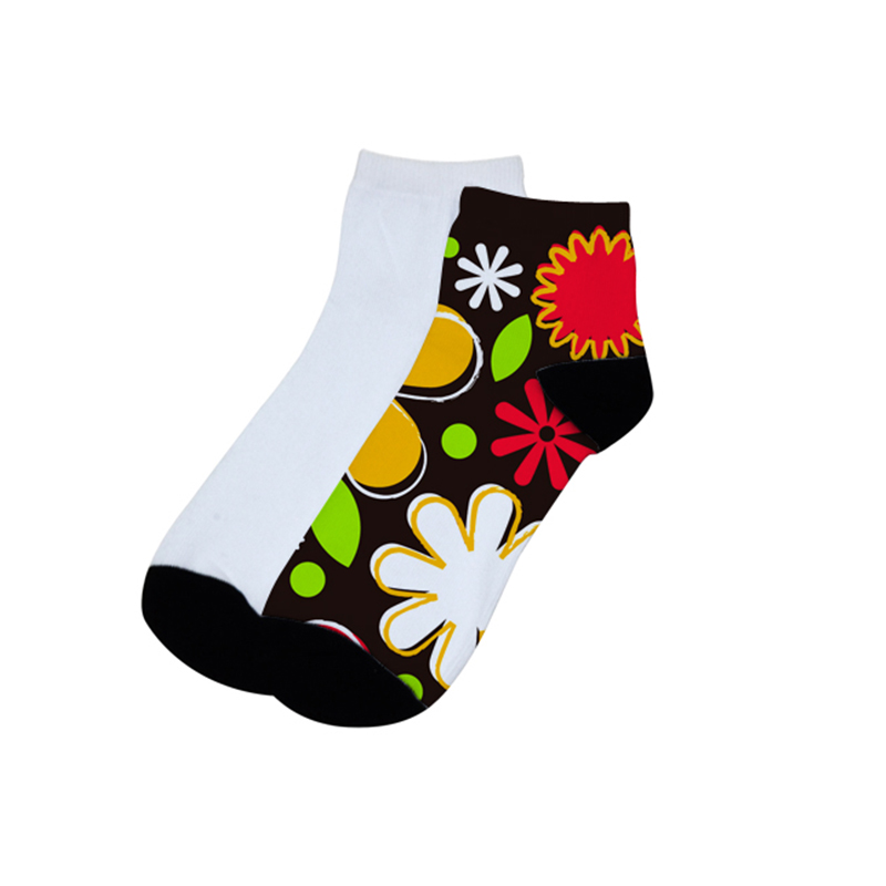 Personalized Logo DIY Heat Transfer Printing Sublimation Blank Ankle Socks