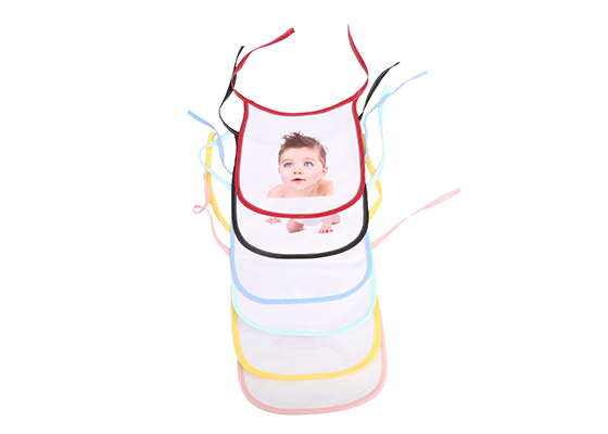 Custom Design Printable Sublimation Friendly Polyester Baby Blank Bibs