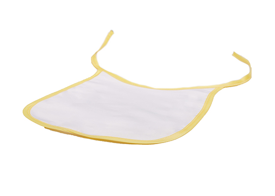 Custom Design Printable Sublimation Friendly Polyester Baby Blank Bibs(Yellow) 