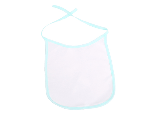 Custom Design Printable Sublimation Friendly Polyester Baby Blank Bibs(Blue)