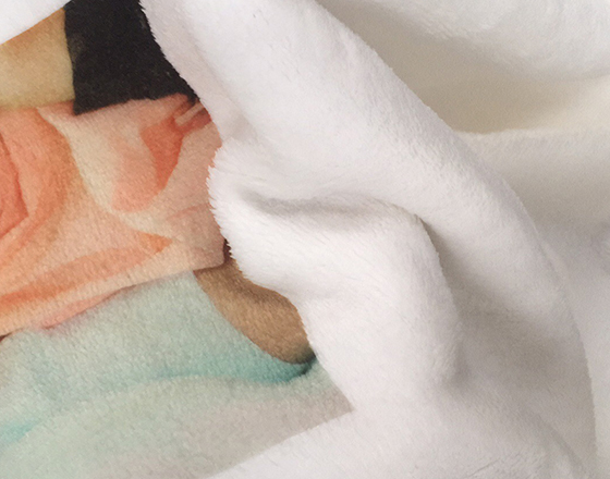 Custom Personalized Design Sublimation Printing Blank White Baby Blanket
